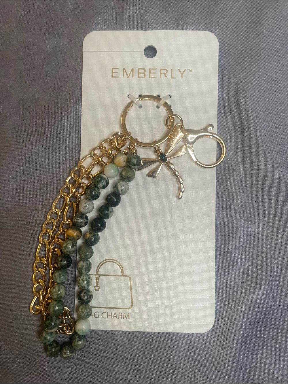 Emberly Dragonfly Bag Charm Keychain